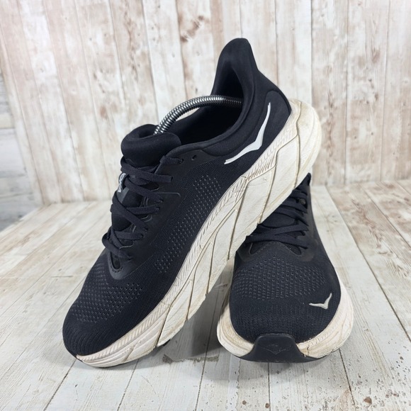 Hoka‎ One One Arahi 7 Men\'s Running Shoes Black White Size 11 D 1147850 main image 4